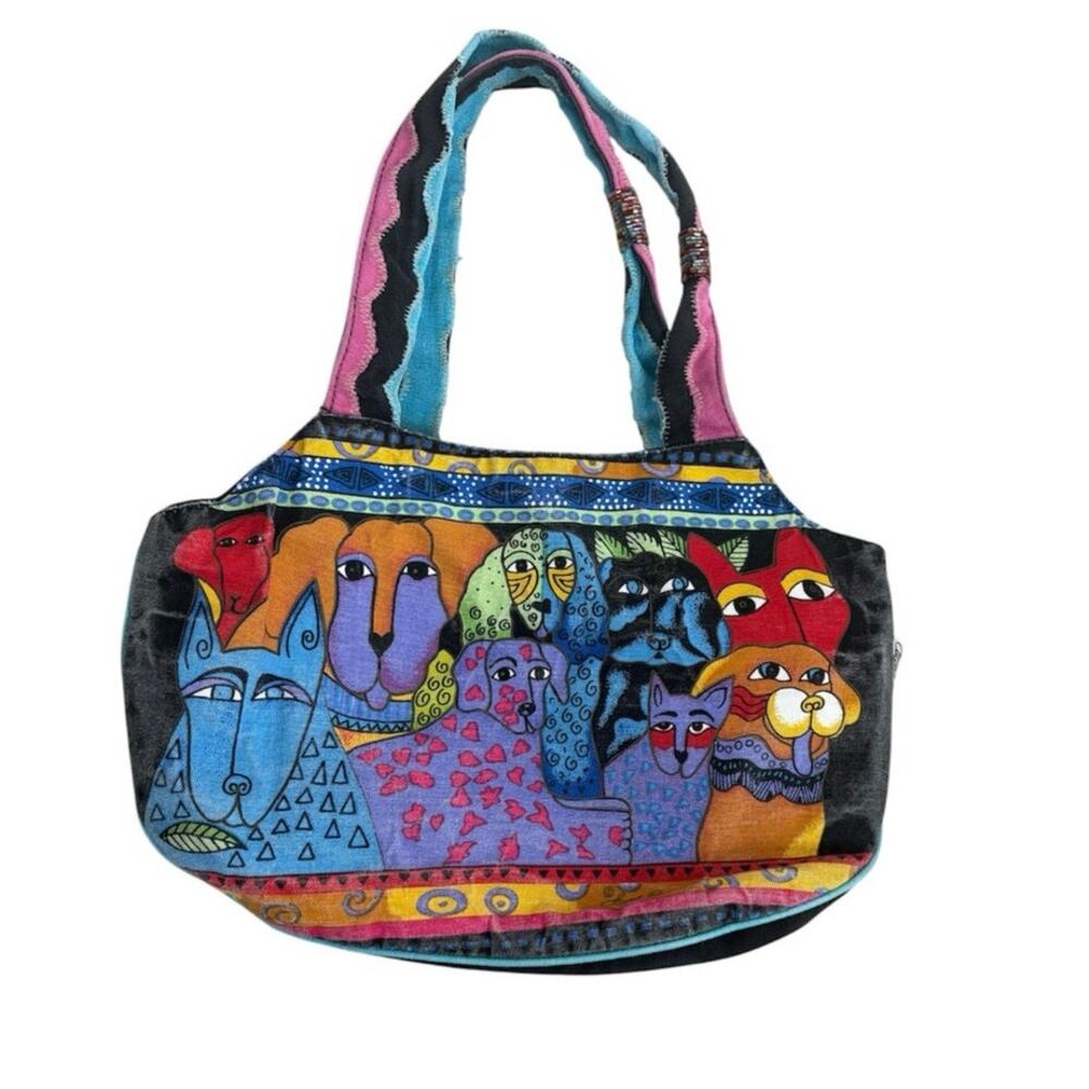 Laurel Burch Canvas Dog Purse - Picture 2 of 4